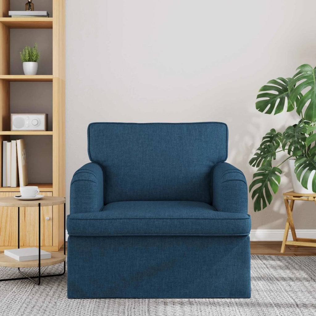 Divano | Divano da soggiorno | Sofa Blu 84 x 80 x 85 cm Tessuto