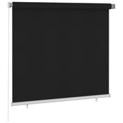 Tenda a Rullo per Esterni 160x140 cm Nera