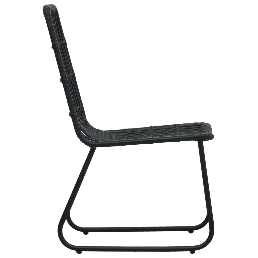 Set da Pranzo da Giardino 3 pz in Polyrattan e Vetro 3060249