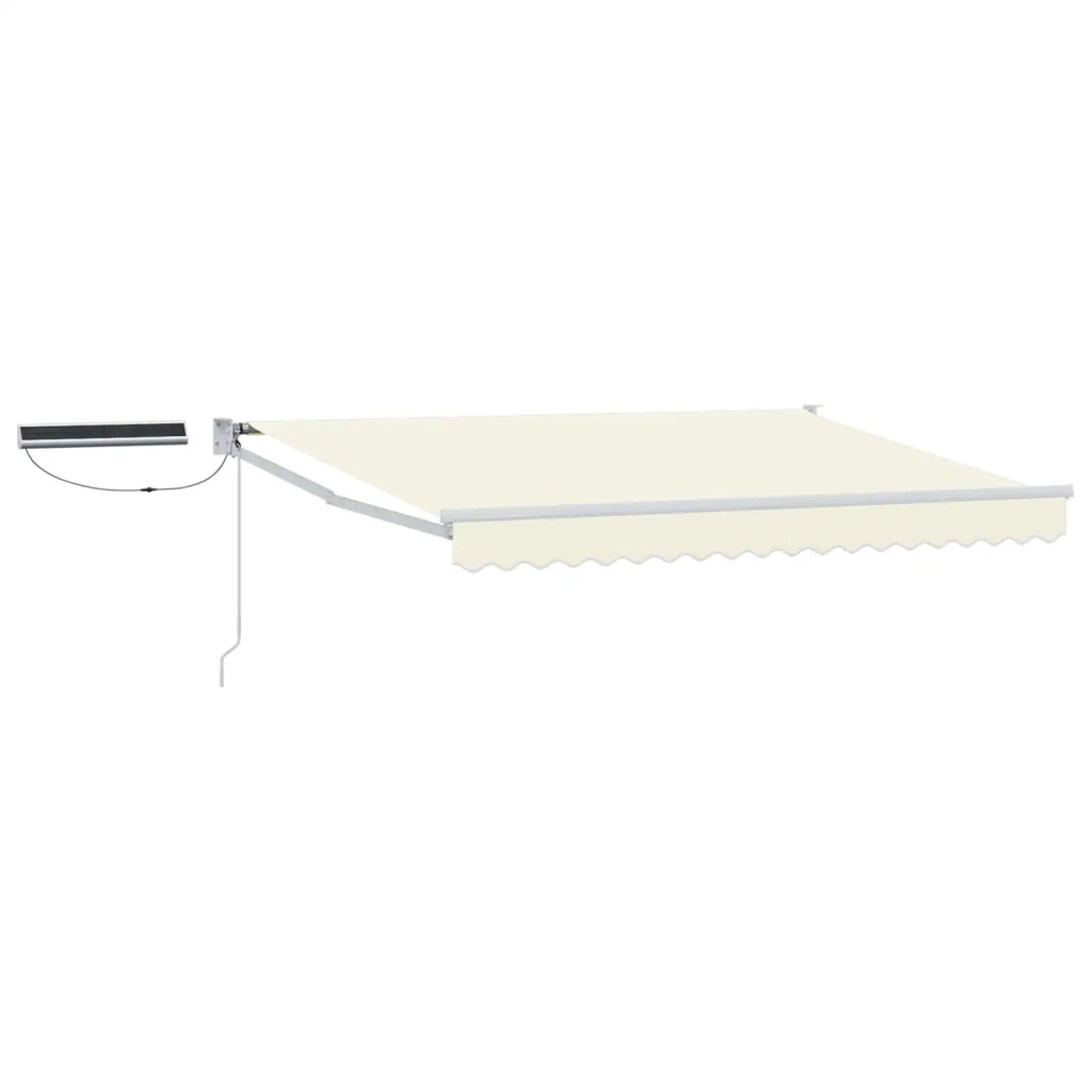 Tettuccio Elettrico Retrattile Crema e Bianco 3 x 2 m