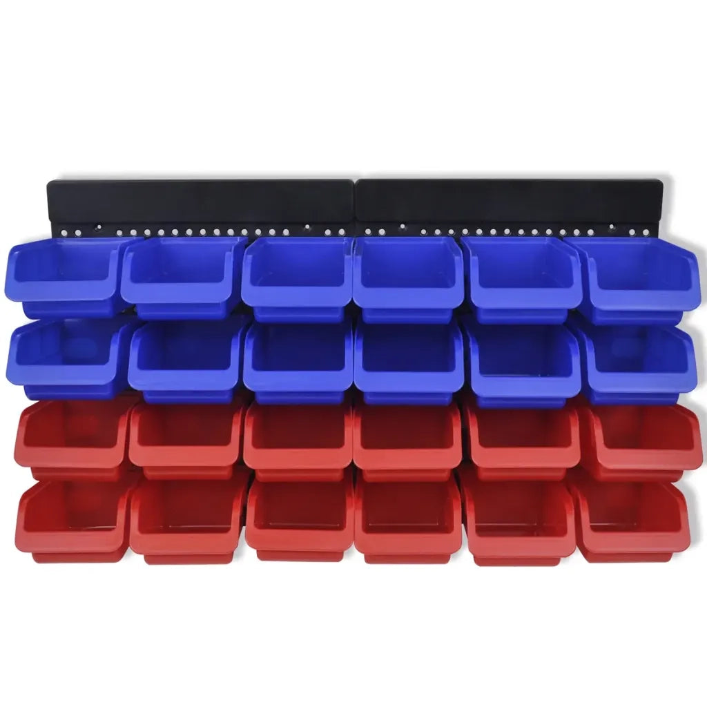 Pannelli Porta Attrezzi da Parete 2 pz Blu e Rosso CFW3458982