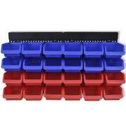 Pannelli Porta Attrezzi da Parete 2 pz Blu e Rosso CFW3458982