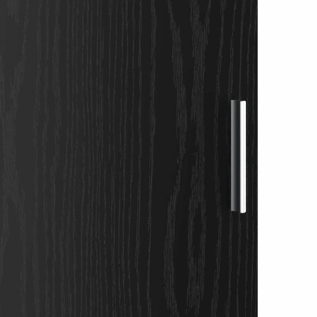 Credenza | Madia | Buffet da pranzo | Armadio da pranzo Rovere Nero 31.5 x 32 x 122.5 cm
