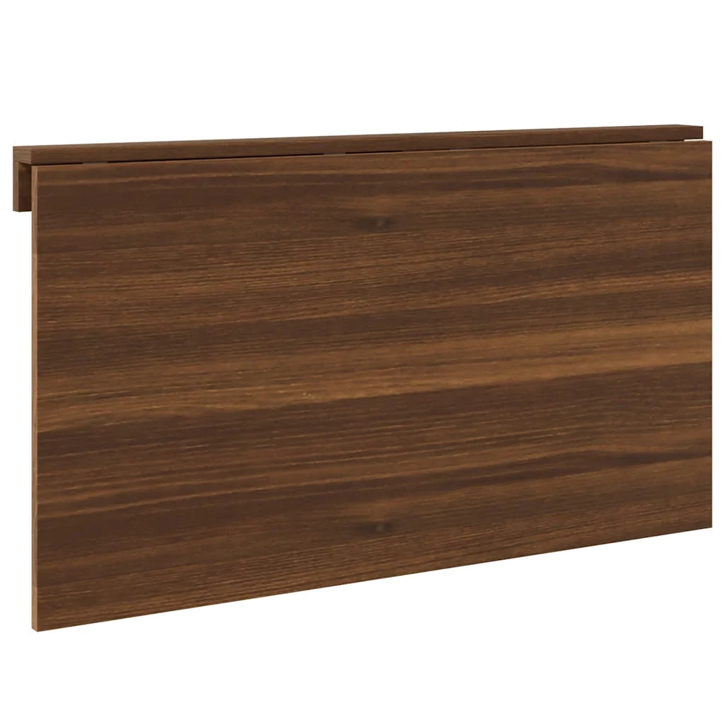 Tavolino Muro Pieghevole Rovere Marrone 100x60x56cm Multistrato CFW7442277