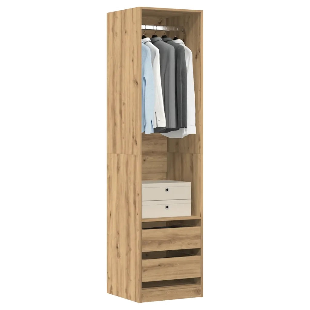 Armadio Rovere Artigianale 50x50x200 cm in Legno Multistrato CFW5340189