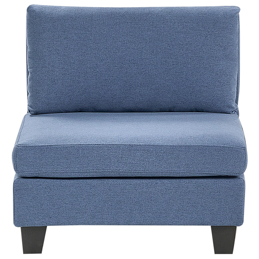 Poltrona imbottita in tessuto nero a 1 posto sezione modulare stile moderno scandinavo soggiorno