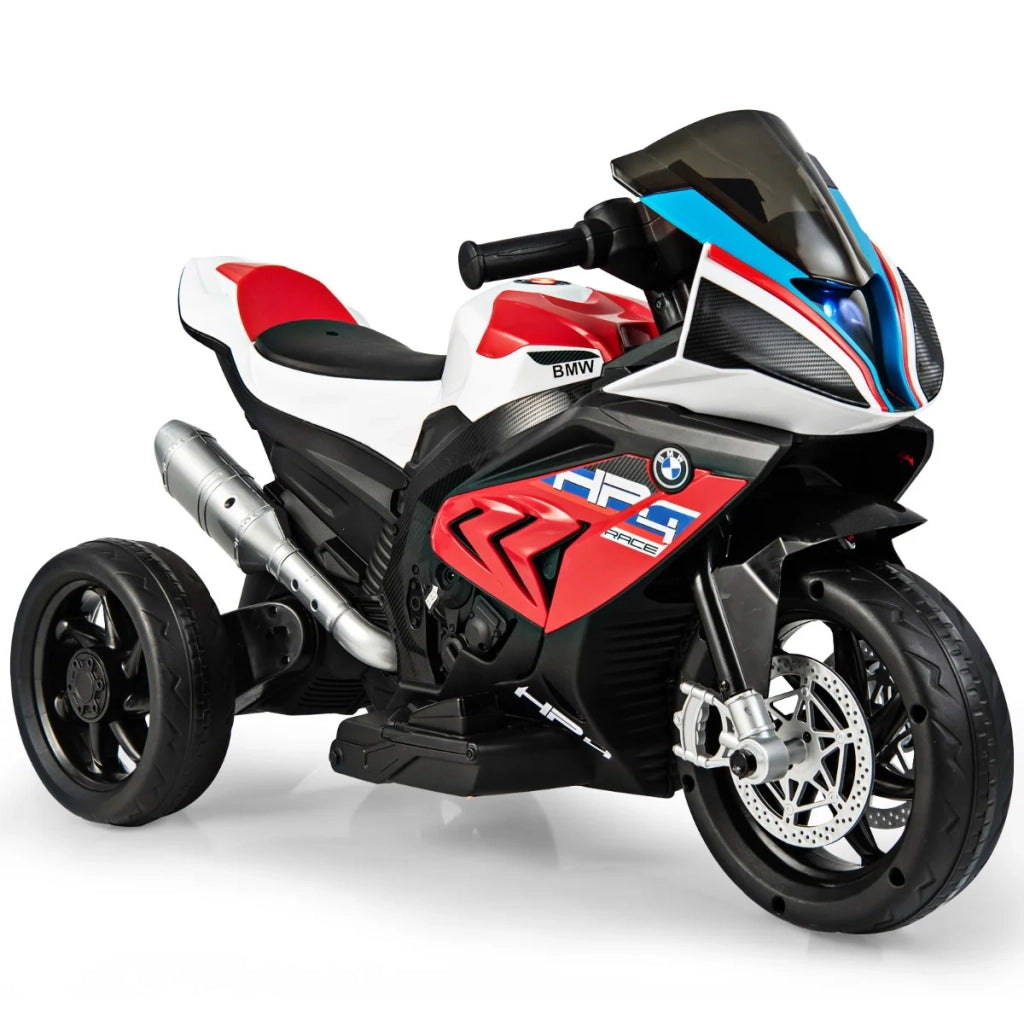 Moto elettrica a tre ruote per bambini 82,5 x 42 x 54 cm design divertente ed educativo in plastica PP rossa 20_0020789