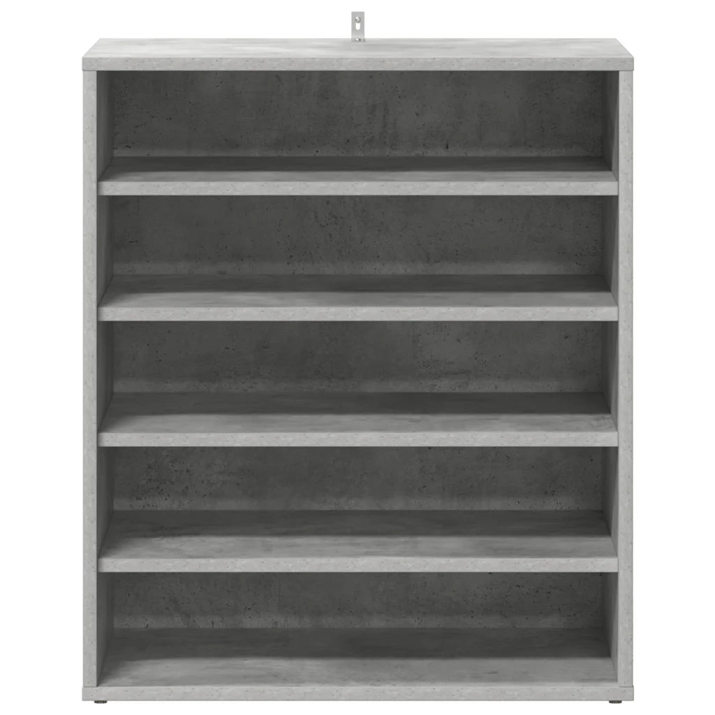 Scarpiera-Scaffale per scarpe Grigio Cemento 60x35x70 cm in Truciolato 637756