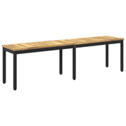 Panchina da giardino 161 x 35 x 45 cm Legno di Acacia Massello 901750