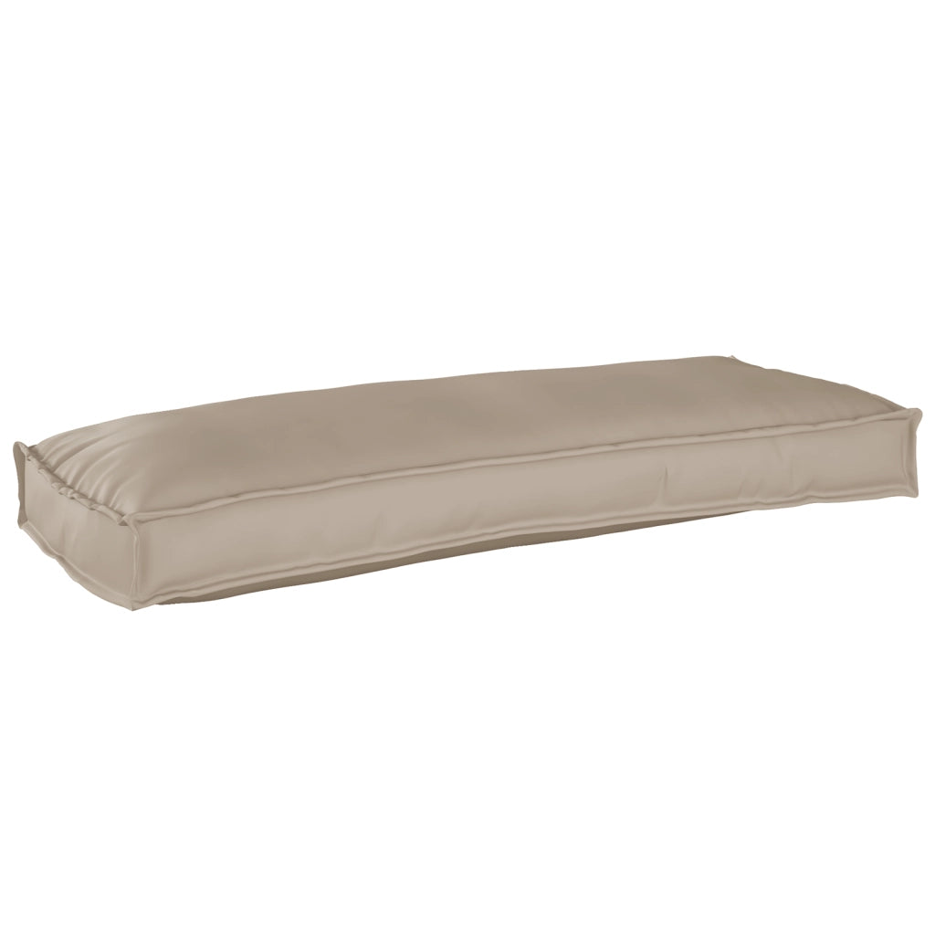 Cuscino per Pallet per Panchina Tortora 100x40x8 cm Tessuto Oxford