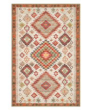 Tappeto arredo casa ANATOLIA KILIM 02 cm.115x175 riproduzione disegno persiano classico in stile vintage. Tappeto lavabile e antiscivolo per ingresso, soggiorno, camera da letto.