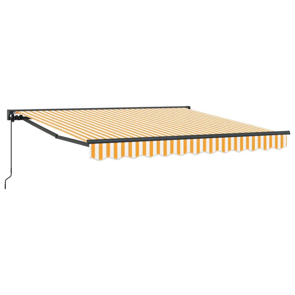 Struttura della tenda-Telaio per tenda da sole Giallo e Bianco 300 x 250 cm 400870