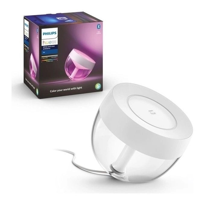 Philips Hue White and Color ambiance IRIS Lampada Smart da Tavolo Nera