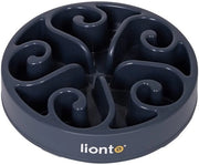 Piatto per Cibo Antisoffio per Cani e Gatti, Ø 30 cm, Altezza 7 cm, Capacità fino a 1500 g, Piatto per Cibo Antisoffio per Cani in Materiale Sicuro per la Salute, Resiste alla Lavatrice fino a 100°C, Grigio