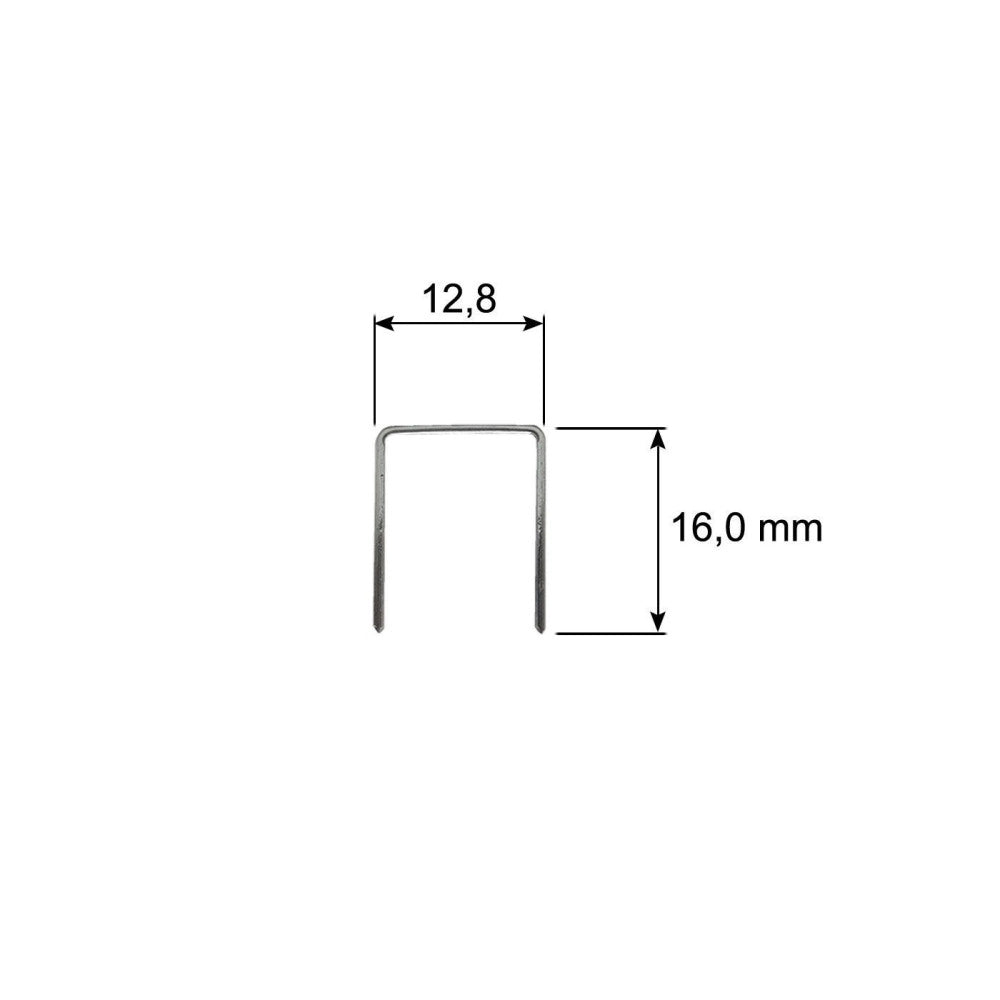 Trade Shop - Graffette Punti Metallici 10000 Pz Graffettatrici Pneumatiche 12.8 X 12 Mm 8016 -