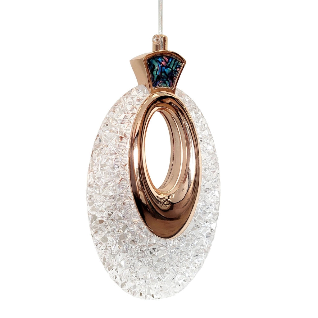 Lampadario A Sospensione In Cristallo Lhj109-1cp Light Rose Gold