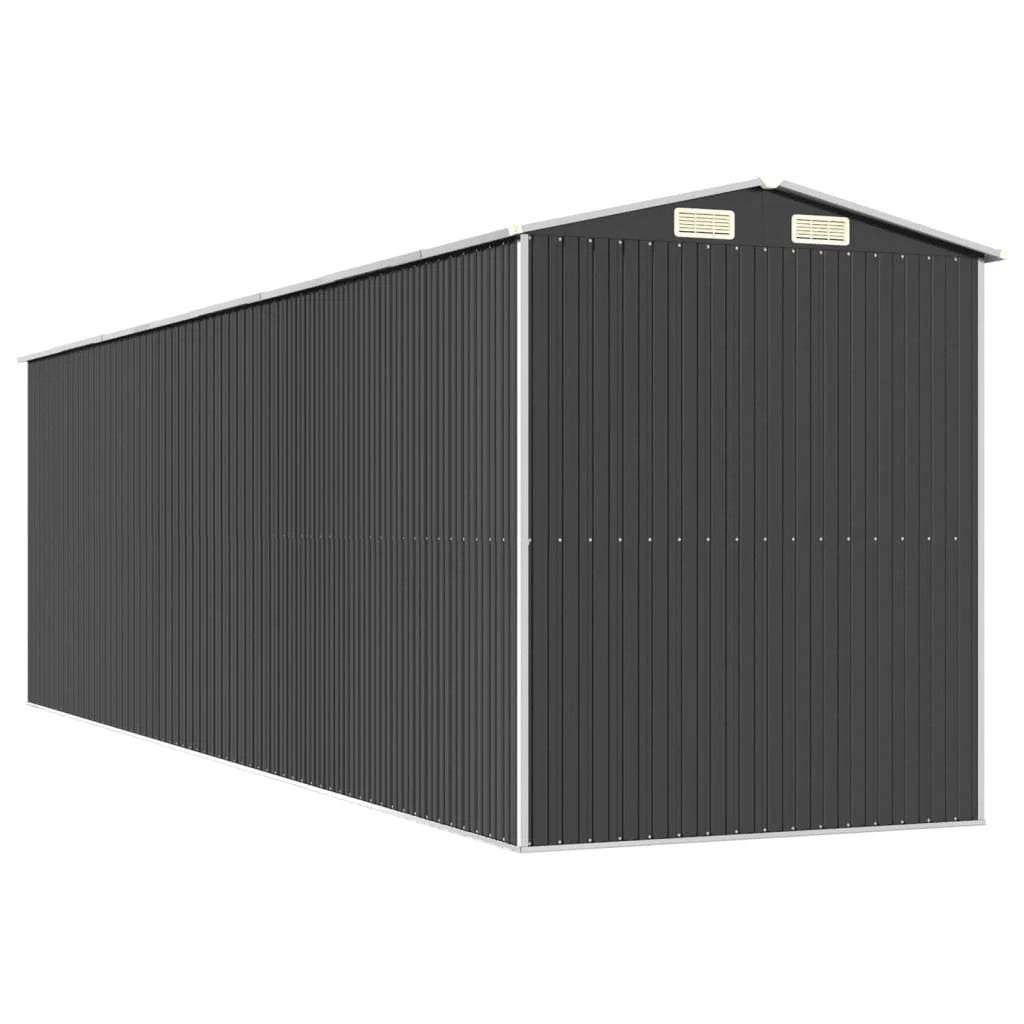 Casetta da giardino cabina ripostiglio casetta da esterno robusta casetta per attrezzi 192 x 689 x 223 cm acciaio zincato antracite 02_0022202