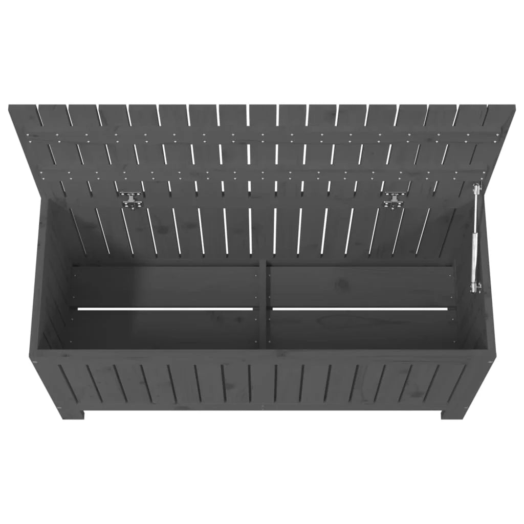 Cassapanca da giardino 108 x 42,5 x 54 cm legno di pino grigio 02_0013076