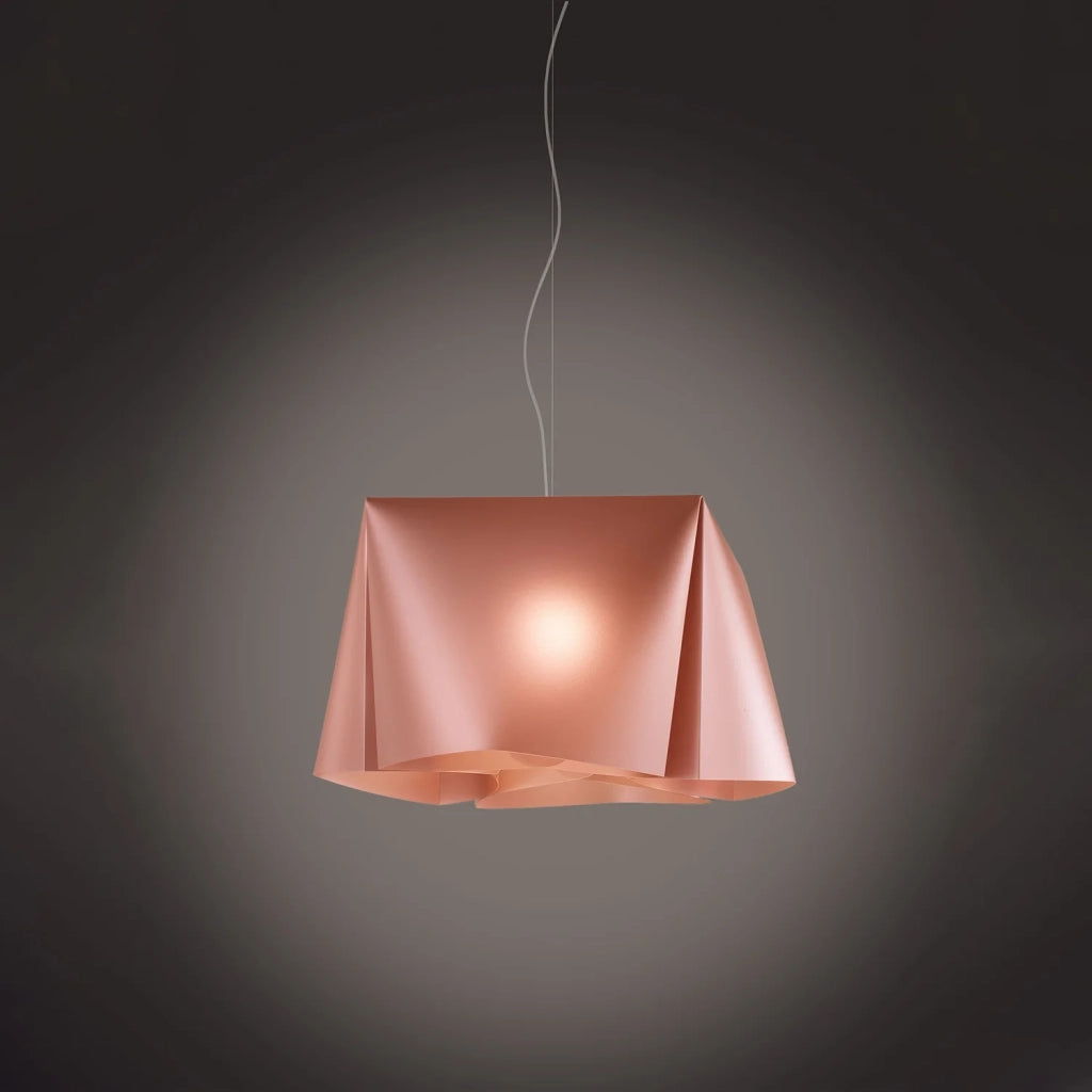 Sospensione Moderna Wanda Polilux ® Rame E Metallo Cromo 1 Luce E27