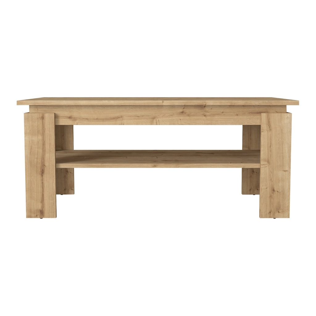 Tavolino Centrale da Caffè Krirdfjos con Ripiano 110x60x47 cm - Effetto Rovere Zaffiro [en.casa]