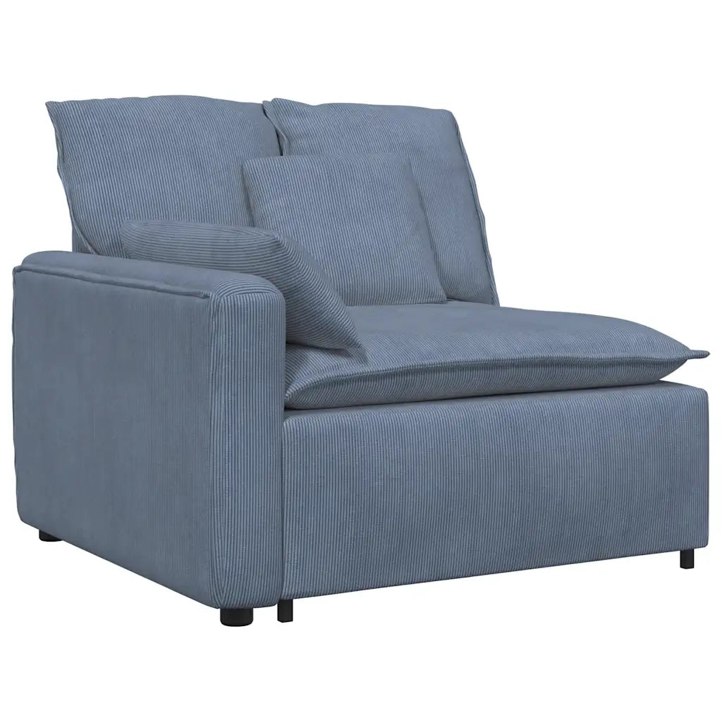 Divano Modulare con Cuscini Blu 3321110