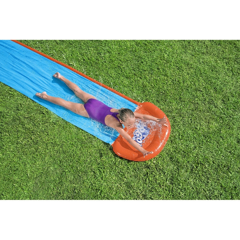 Trade Shop - Scivolo Acquatico Gonfiabile Monoposto 488 Cm Con Spruzzatori D'acqua Per Giardino 52477 -