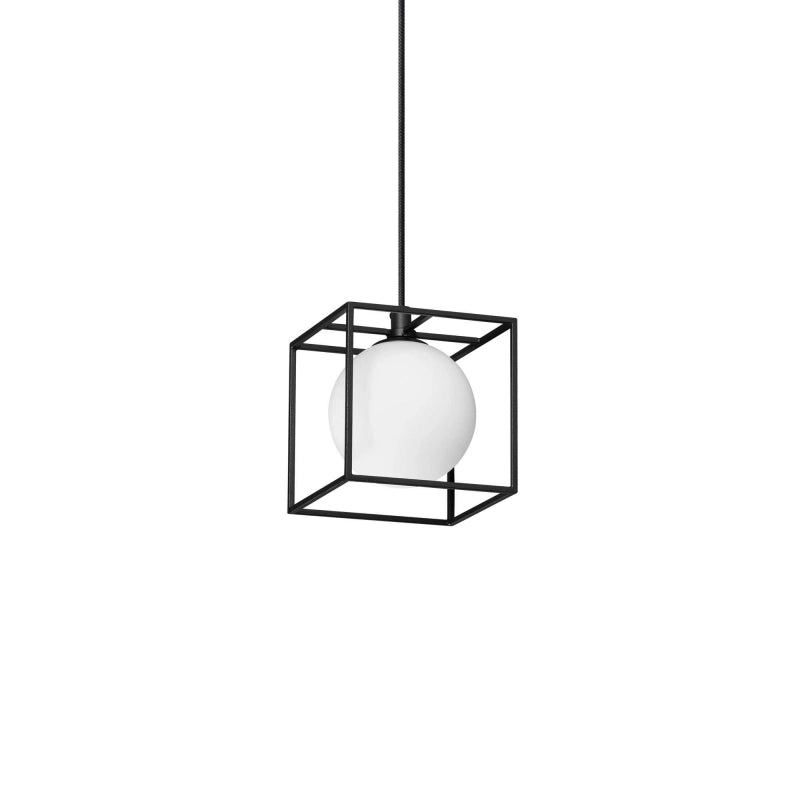 Lampada A Sospensione Lingotto Sp1 Nero Ideal-Lux