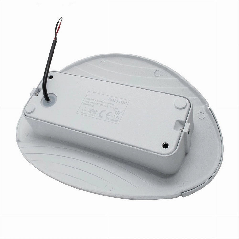 Trade Shop - Applique A Muro Doppia Emissione 6w A Led Lampada Ovale 3 Modalità Luce Aq15-b3c -