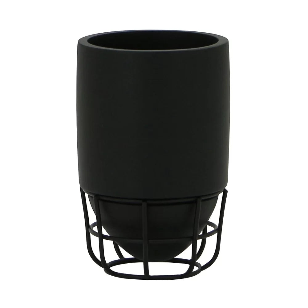 Bicchiere nero - serie grid