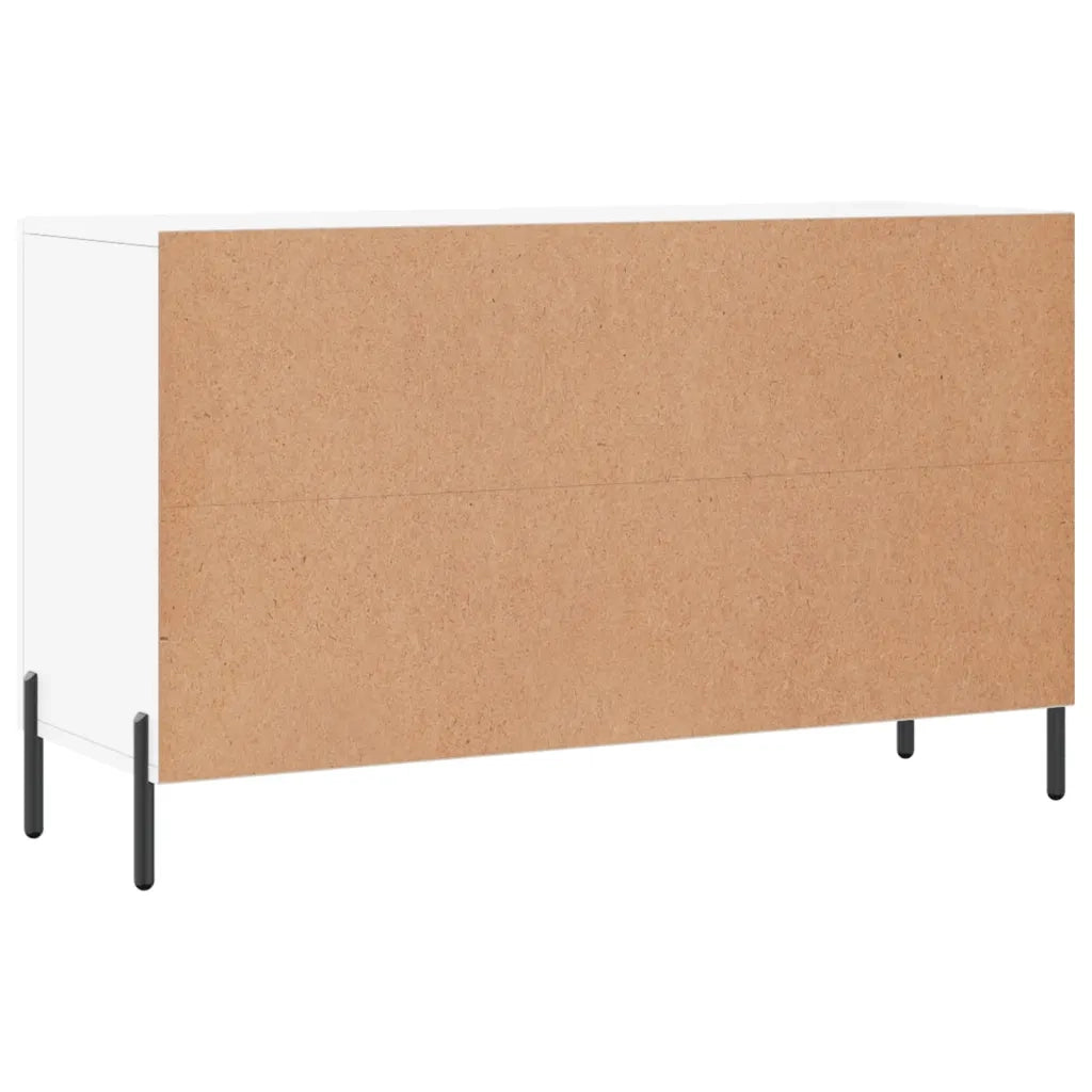 Credenza | Madia | Buffet da pranzo | Armadio da pranzo Bianca 100x36x60 cm in Legno Multistrato