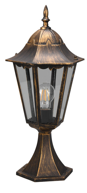 Lampada Palo da Esterno Attacco E27 in Alluminio Ruggine