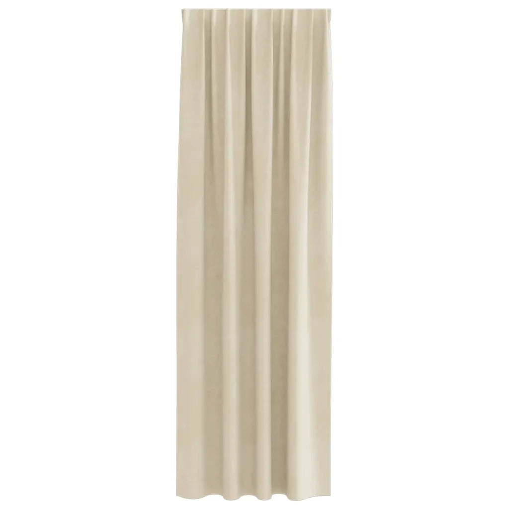 Tende oscuranti 2 pcs Crema 140 x 225 cm Velluto 4107185