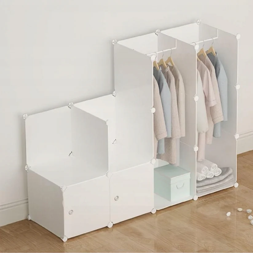 Armadio Componibile 183x147x47 cm Perfetto per Vestiti e Accessori