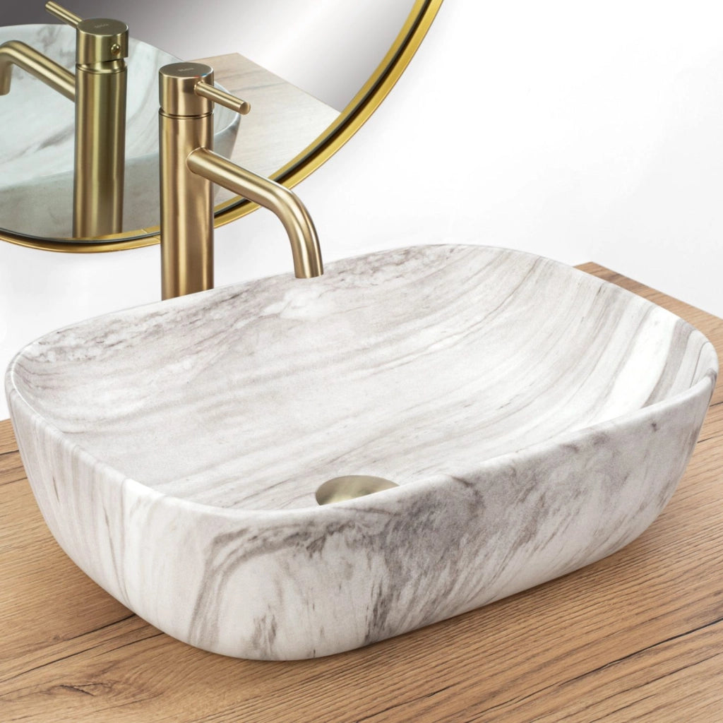 Lavabo Da Appoggio Rea Belinda Ash