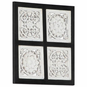 Decorazione artistica Nero e Bianco 40 x 40 x 1,5 cm