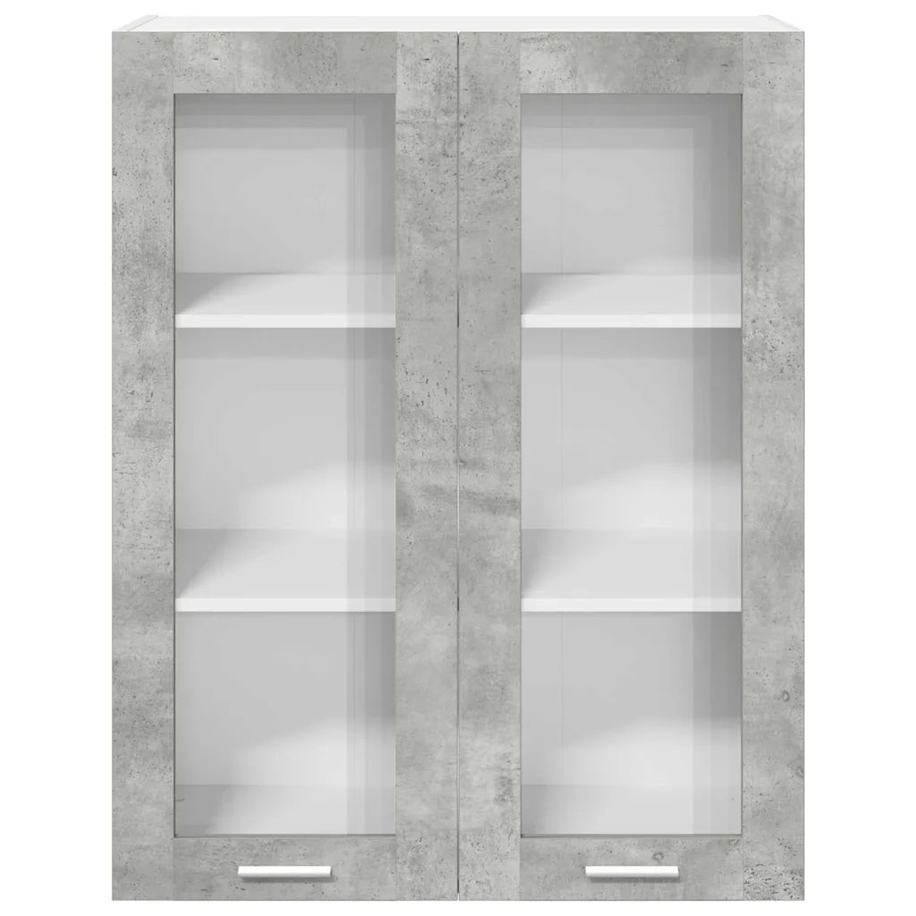 Armadio pensile con porta Grigio cemento 80 x 31 x 100 cm