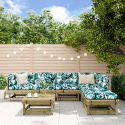 Set Divani da Giardino 7pz con Cuscini Legno Impregnato di Pino 3185961