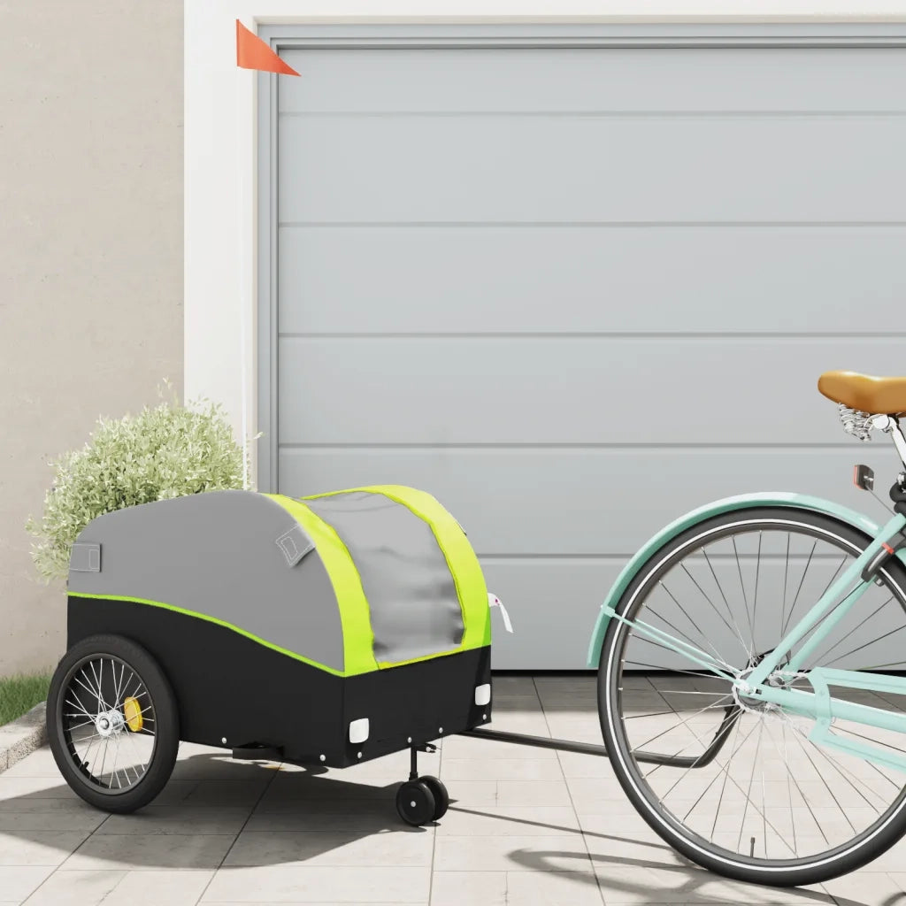 Rimorchio da Bici Nero e Verde 45 kg in Ferro CFW1115188