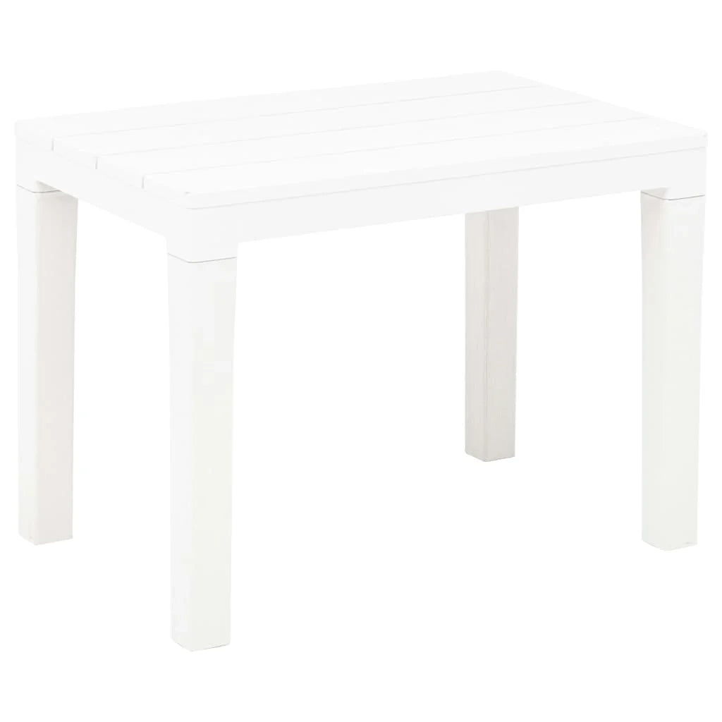 Panca da giardino mobili da esterno per patio terrazze da giardino 2 pezzi plastica bianca 02_0011850