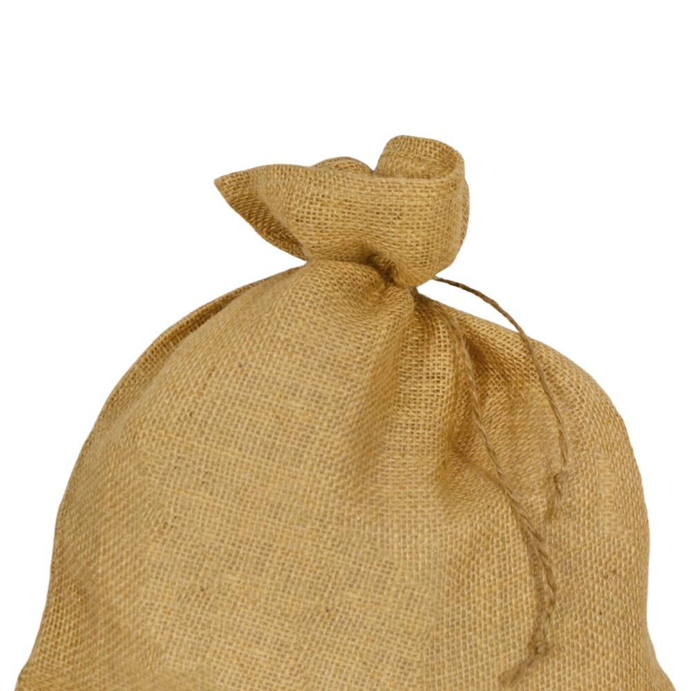 Set da 10 Sacchi in Juta naturale resistenti e riutilizzabili cm 35 x h 40