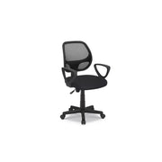 Sedia da ufficio IPOLIST – Tessuto a rete nero – Altezza regolabile 86-98 cm – Stile moderno ed ergonomico