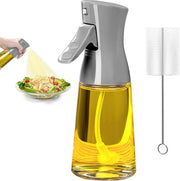 Spruzzatore per olio di cucina, bottiglia spray in vetro da 180 ml (grigio)