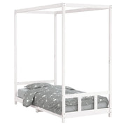Giroletto per Bambini | Letto Infantile | Lettino Bianco 90x190cm in Legno Massello di Pino