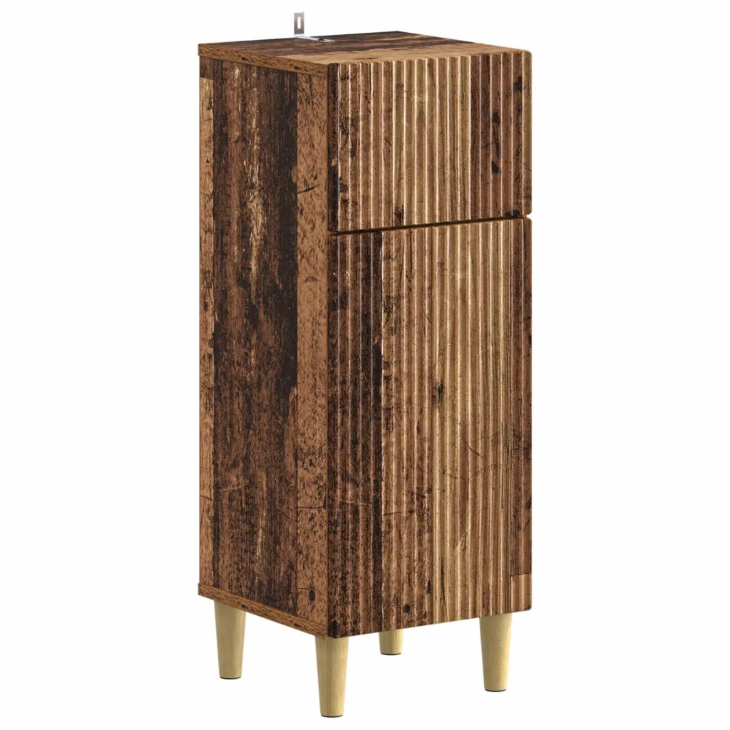 Mobiletto da Bagno ARNHEM Legno antico 30 x 31 x 80 cm 896613