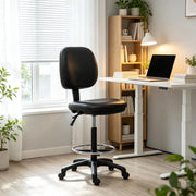 SGABELLO da Ufficio Regolabile 69-91 cm con Schienale Nero