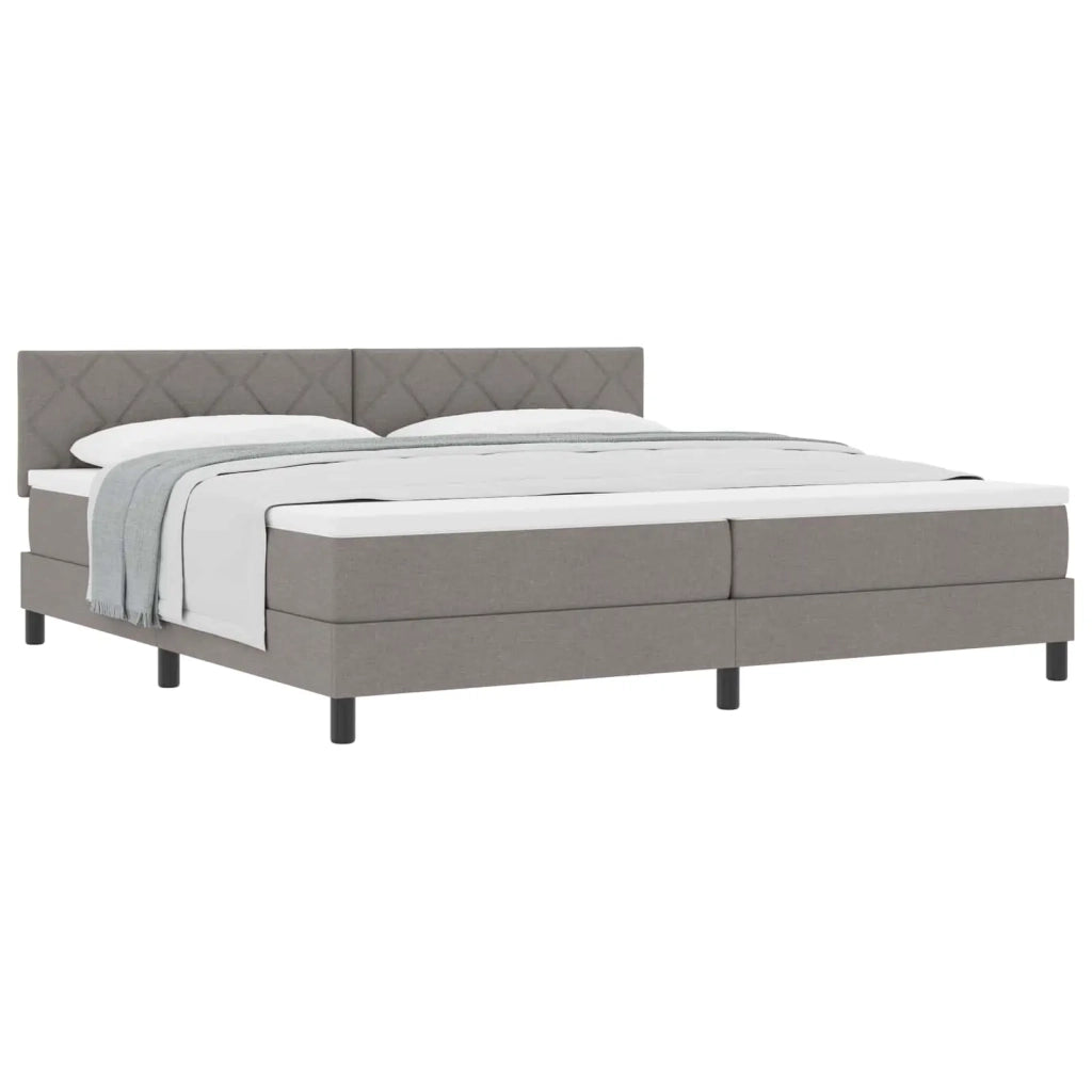 Letto a molle con testiera Talpa 200 x 200 cm Tessuto 3338794
