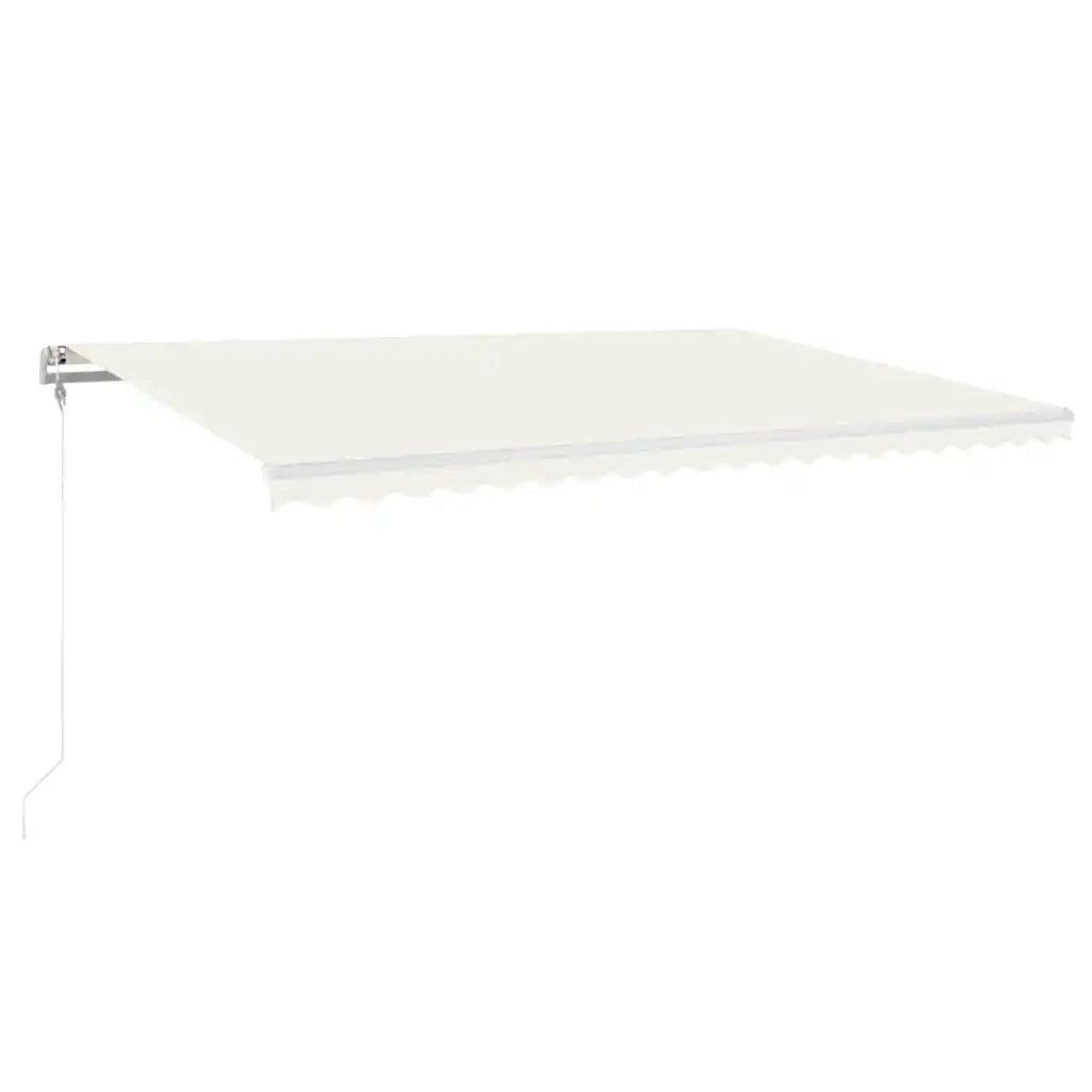 Tenda Automatica Sensore Vento e LED 500x300 cm Crema 3068952
