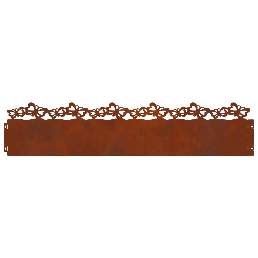 Bordure per prato 30 pz Ruggine 103 x 0,05 x 22 cm CFW9348720