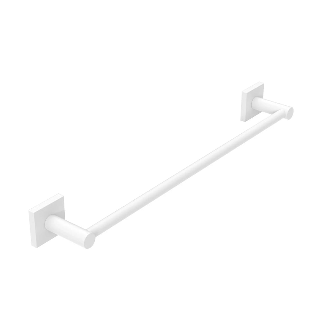 Porta asciugamani 45 cm da parete Bianco Opaco in Acciaio verniciato Mod. Hotel Maison White
