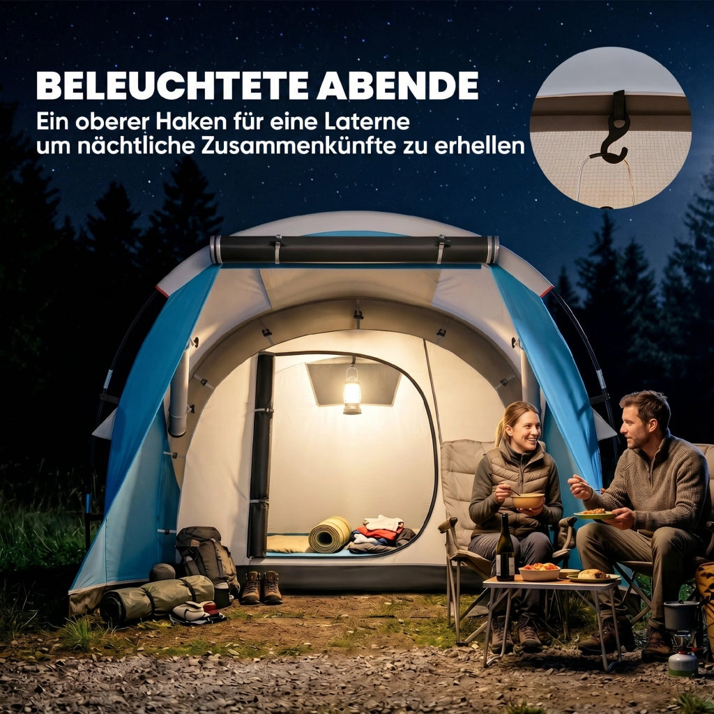 Tenda da campeggio 3 posti ¨C zephmum ¨C 460x260x190 cm blu